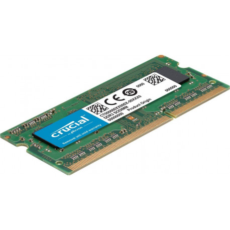 Crucial 4Go (DDR3L, 1600 MT/s, PC3L-12800, Single Rank, SODIMM, 204-Pin) - Reconditionné