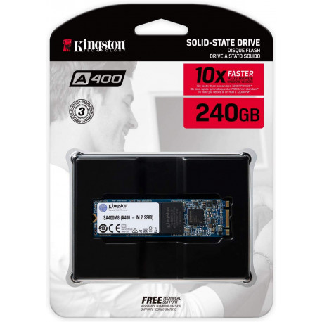 Kingston A400 SSD - Internal Solid State Drive M.2 2280 240GB