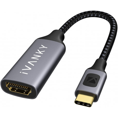 Adaptateur USB C vers double HDMI pour double moniteur, adaptateur double  moniteur HBAVLINK à écran étendu double 4K @ 30 Hz, répartiteur USB C vers