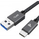 RAMPOW Câble USB Type C vers USB 3.0, Câble USB C Charge Rapide 3A