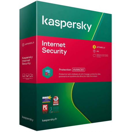 Kaspersky Internet Security 2022 (3 Postes / 1 An)