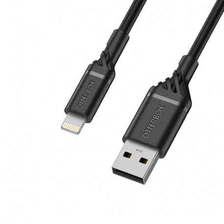 OtterBox Câble performance USB A / Lightning - 1 metre - Noir - Certifié Apple MFI