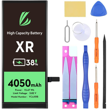 TRADER Batterie pour iPhone XR, Haute Capacité Lithium-Polymère Rechargeable