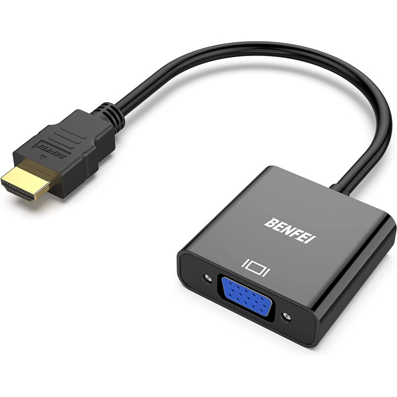 Adaptateur HDMI vers VGA, BENFEI HDMI vers VGA - La Boutic par