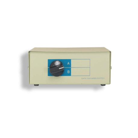 DB25 2 Way Manual Data Switch Box RS-232 Parallel Serial D-Sub 25