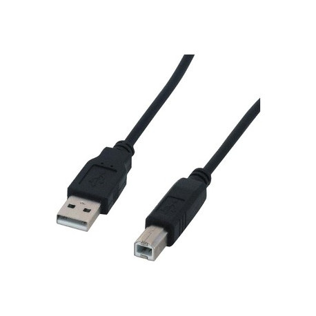Cable imprimante 2m - USB 2.0 - Noir