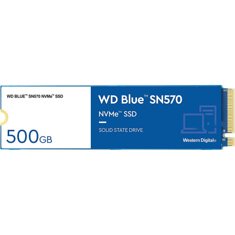 Western Digital WD Blue SN570. Capacité du Solid State Drive (SSD): 500 Go, Facteur de forme SSD: M.2