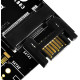 Carte Contrôleur Silverstone ECM20 PCI Express 4X / Sata III - 2 ports M.2 (clé M)
