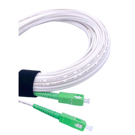 Câble - Rallonge Fibre Optique Orange SFR Bouygues - Jarretière Simplex Monomode SC-APC à SC-APC 5M