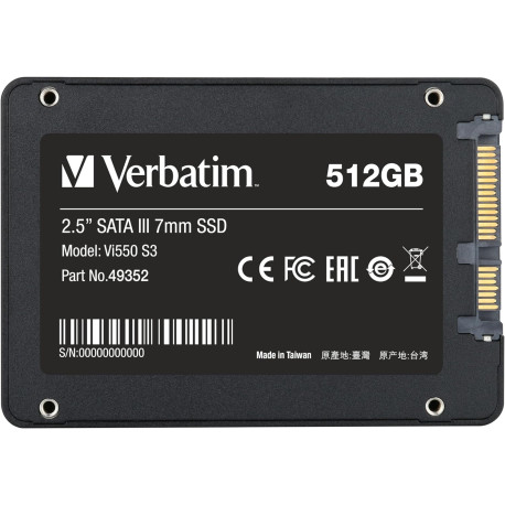 VERBATIM Vi550 S3 SSD - SSD interne 512GB - Solid State Drive