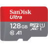 SanDisk 128 Go Ultra microSDXC UHS-I Carte + Adaptateur SD, avec jusqu'à 140 Mo/s