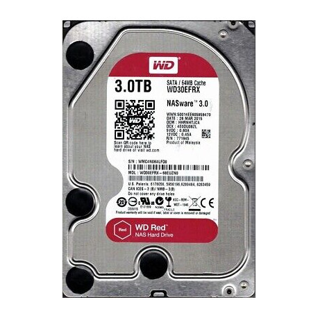 HDD WD RED 3TO SATA 64MO WD30EFRX